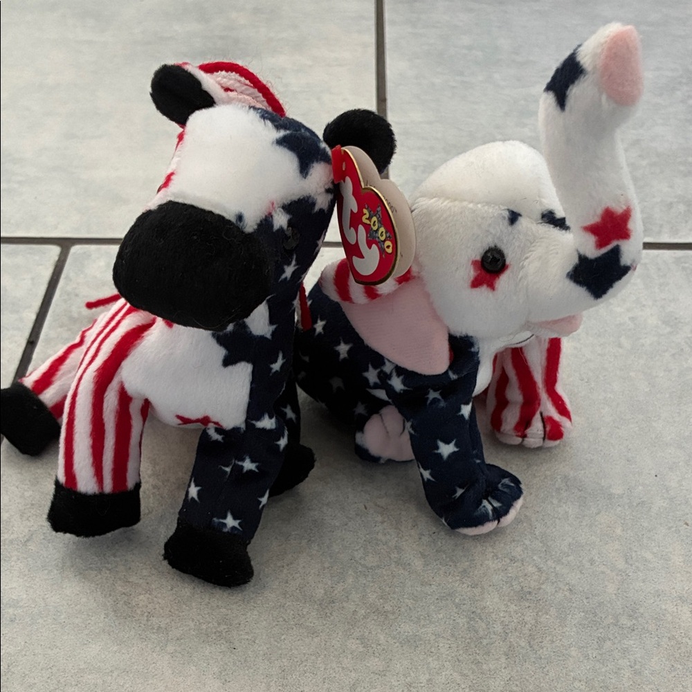 Lefty and Righty Ty Beenie Bundle